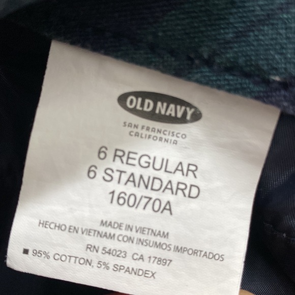 VNTG Old Navy Pixie 90s Preppy Grunge Low Waist Cropped Plaid Pants - Picture 10 of 10